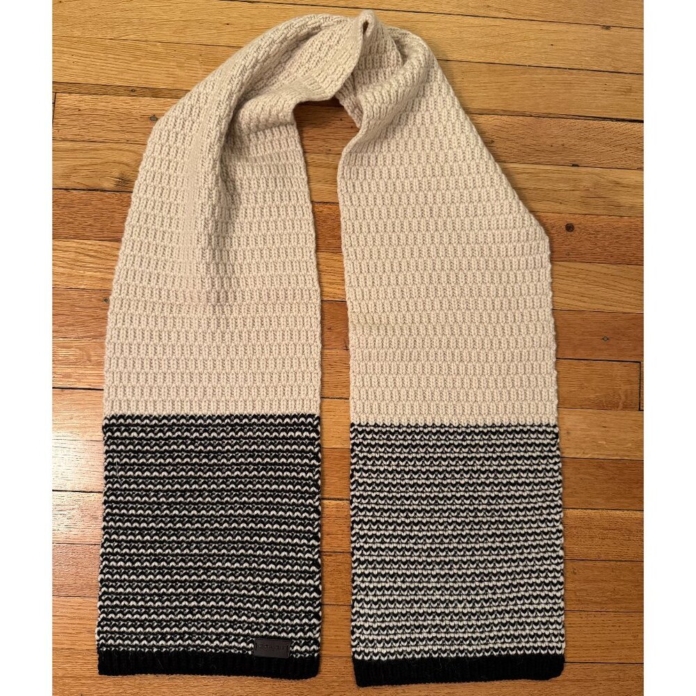 Coach Men's Texture Knit Wool/Alpaca Blend Scarf - NWT